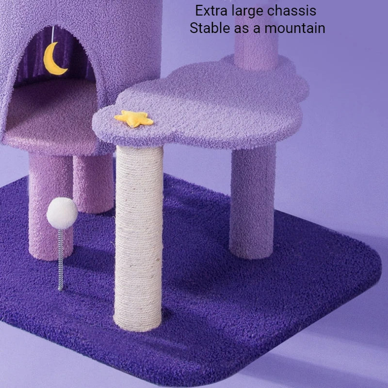 Cat Tree Tower Home Furniture Pet Items Multi-Level Cat Scratching Post For Cat Climbing Frame Jumping Toy Spacious Perch
