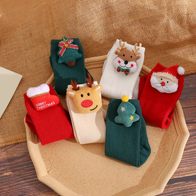 Socks Baby Accessories Girl Christmas Cartoon Animal Stuff For Newborns Girl Toddler New Baby Product Sock Infant Cotton Socks