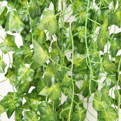 90cm Artificial Green Plants Wall Hanging Ivy Leaves Radish Seaweed Grape Fake Flowers Vine Home Garden Wall Party Wedding Decor