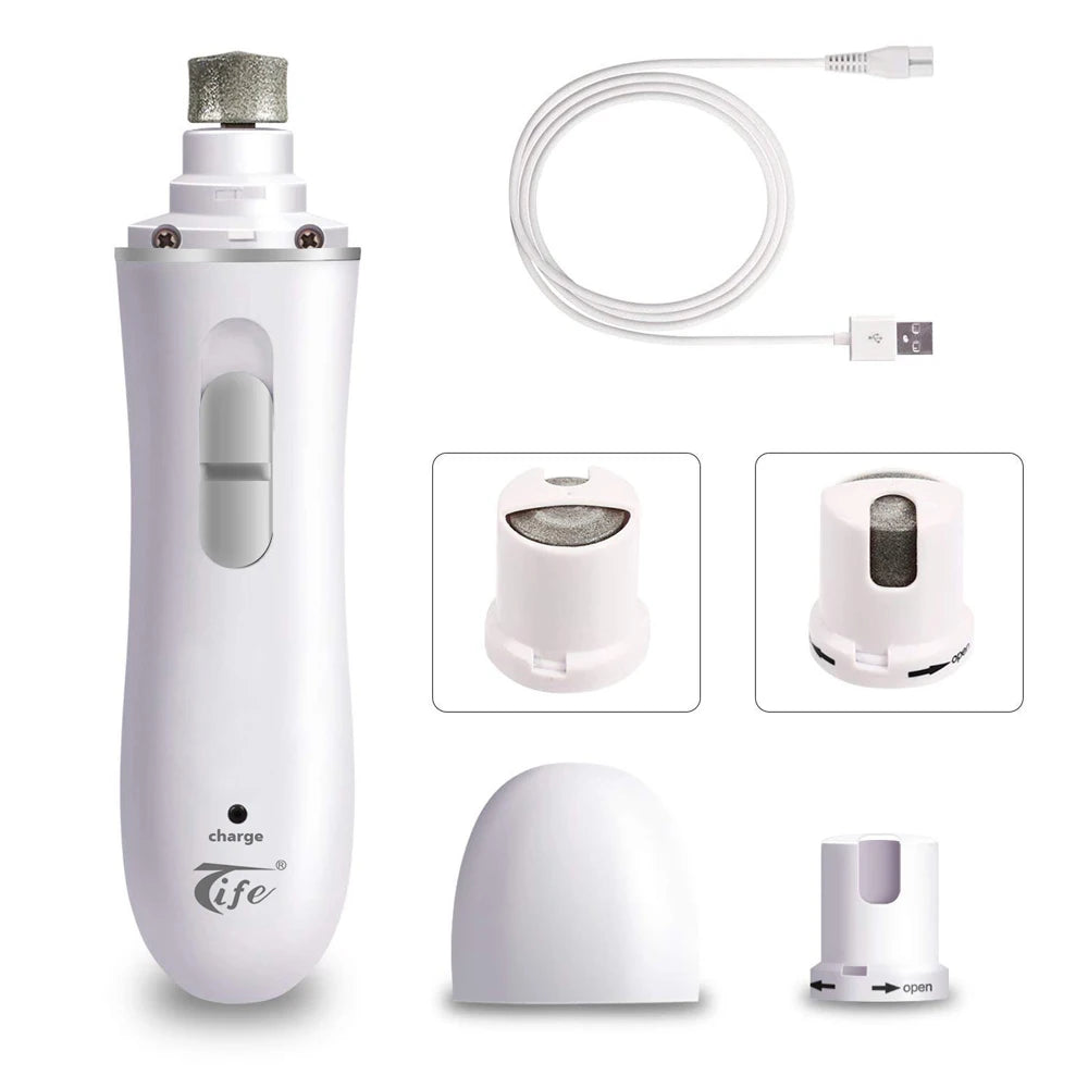 Rechargeable USB Charging Pet Nail Grinders Dog Nail Clippers Quick Charging Dog Cat Paws Nail Grooming Trimmer Tools