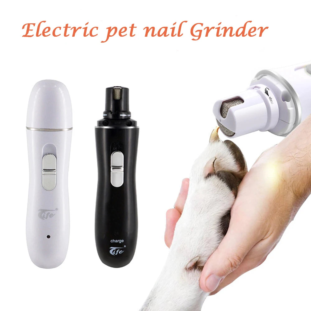 Rechargeable USB Charging Pet Nail Grinders Dog Nail Clippers Quick Charging Dog Cat Paws Nail Grooming Trimmer Tools