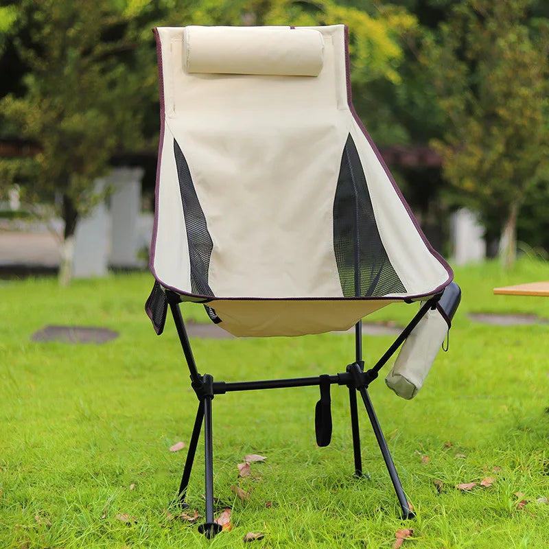 New Upgraded Outdoor Folding Chair Widened Outdoor Folding Chair Portable Leisure Sketching Beach Camping Fishing Aluminum Alloy