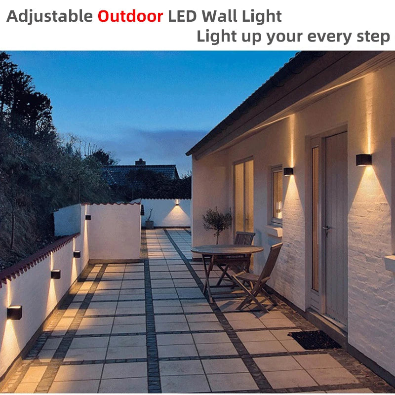 Led Outdoor Wall Light Waterproof Porch Garden Lighting 6W 12W  Indoor Wall Lamp Decor Bedroom Living Room Corridor Stairs Lamps