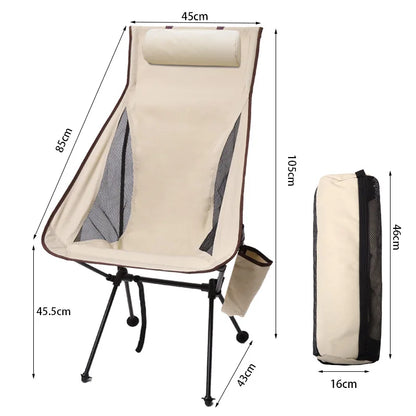 New Upgraded Outdoor Folding Chair Widened Outdoor Folding Chair Portable Leisure Sketching Beach Camping Fishing Aluminum Alloy