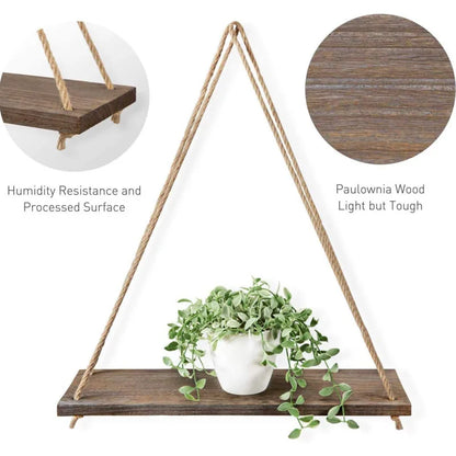 Floating Shelves Wood Wall Mounted Storage Shelf Hanging Pots For Outdoor Plants Modern Home Wall Decor Floating Shelf For Wall