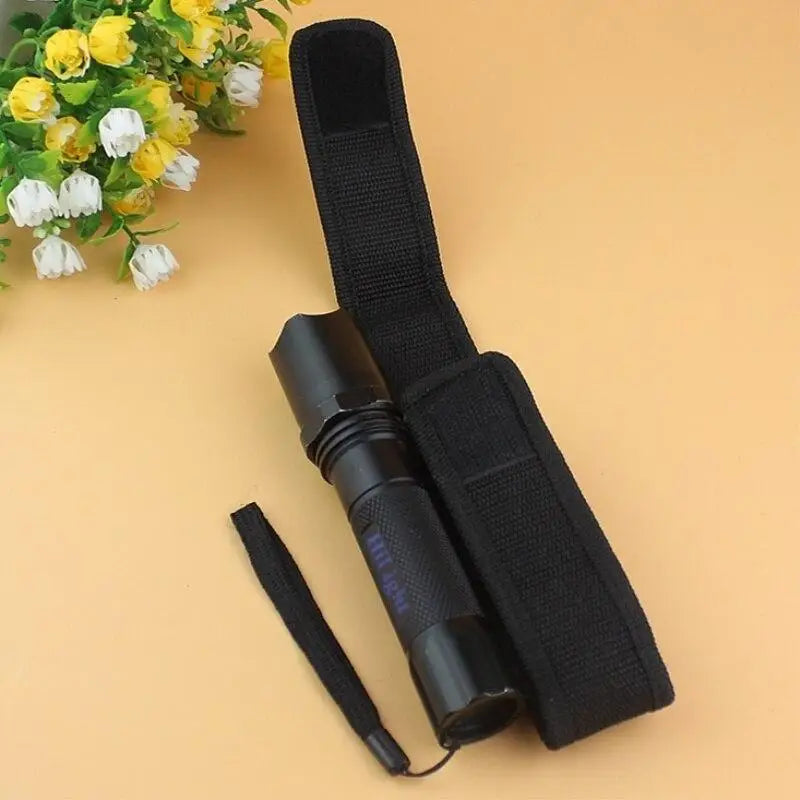 Nylon Waist Belt Hunting Bags Tactical Military 360 Degrees Rotatable Flashlight Pouch Outdoor Hunting Camping Hiking Multitool