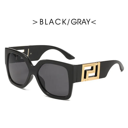 2023 NEW Fashion Classic Style Gradient Sunglasses Cool Women Vintage Brand Design Square Sun Glasses Oculos De Sol Large Frame