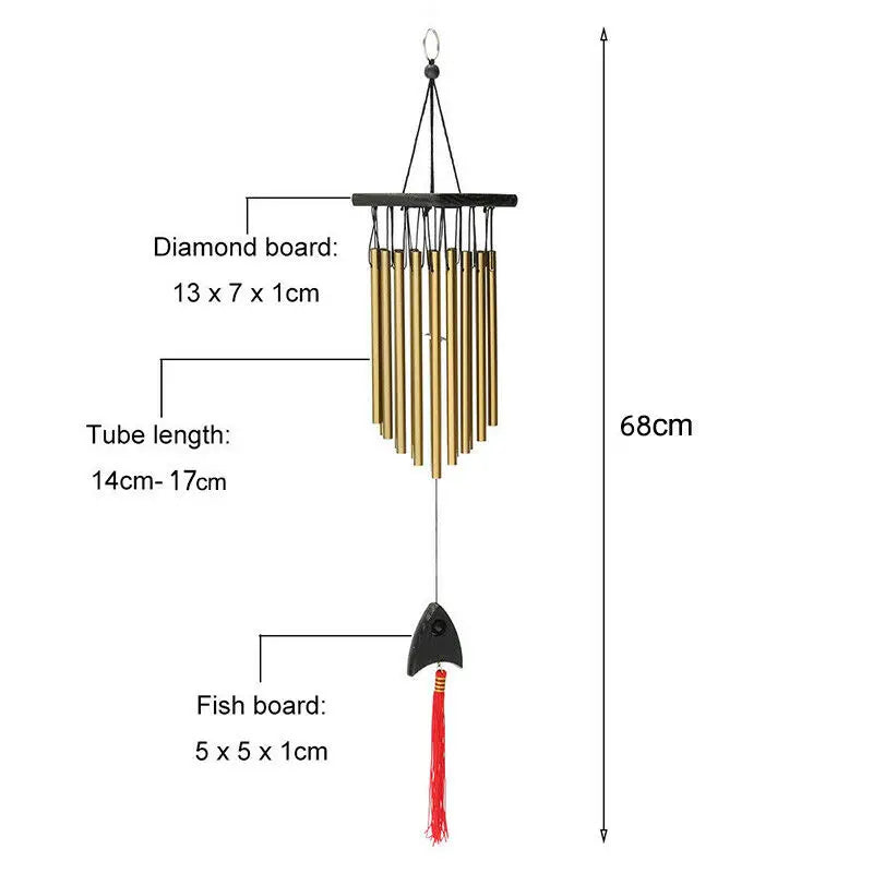 creative 16 Tubes Windchime Large Bells Wind Chimes Chapel Home Decor for Garden Outdoor Decoration Decor Gifts home decor