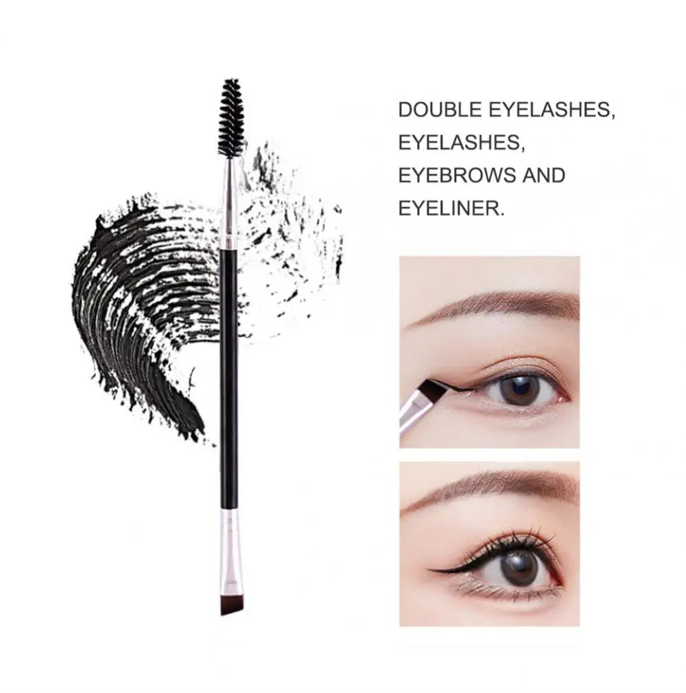 8 Pcs Macaron Makeup Brushes Double Head Eyebrow Eyelash Brush Spiral Brush Oblique Angle Eye Makeup Brushes Makeup Beauty Tools