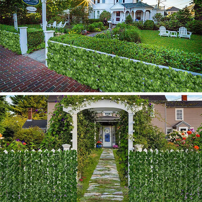 Artificial Ivy Fence Outdoor Garden Greenery Privacy Fences Panels Leaves Fence Yard & Garden Decors Backyard Hedge Decorations