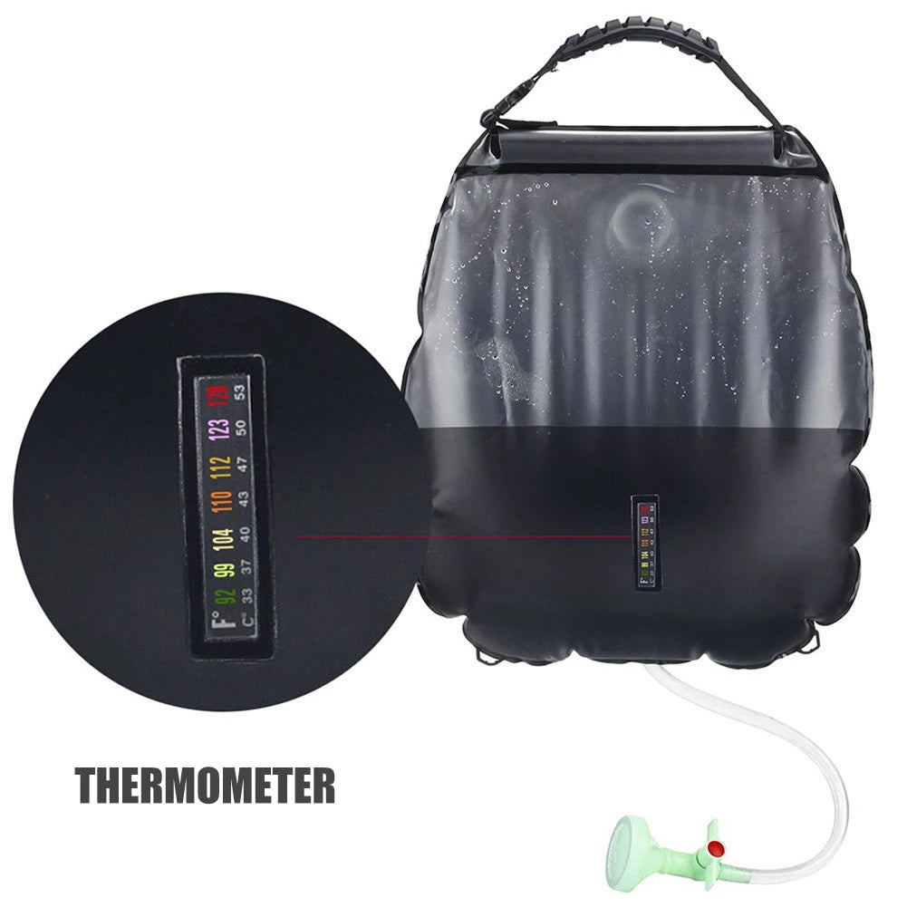 20L Outdoor Camping Shower Water Bag Solar Heating Portable Shower Camping Hiking Climbing Bath Equipment Ducha Portatil Camping