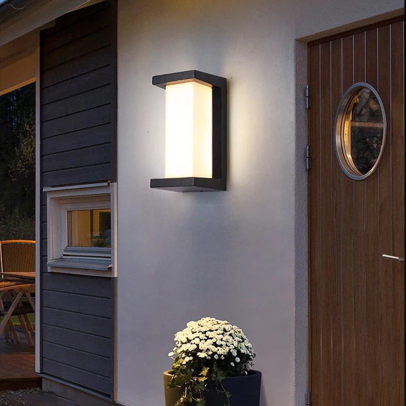 Modern Outdoor Wall Light Waterproof IP65 Motion Sensor LED Lighting 18W 30W Porch Lights Balcony Garden Outdoor Street Lighting