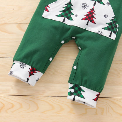 Baby Girls Boys Christmas Romper Newborn Red Cartoon Jumpsuit Kids Christmas Pajamas Jumper 0-3Yrs 2022 New Arrive