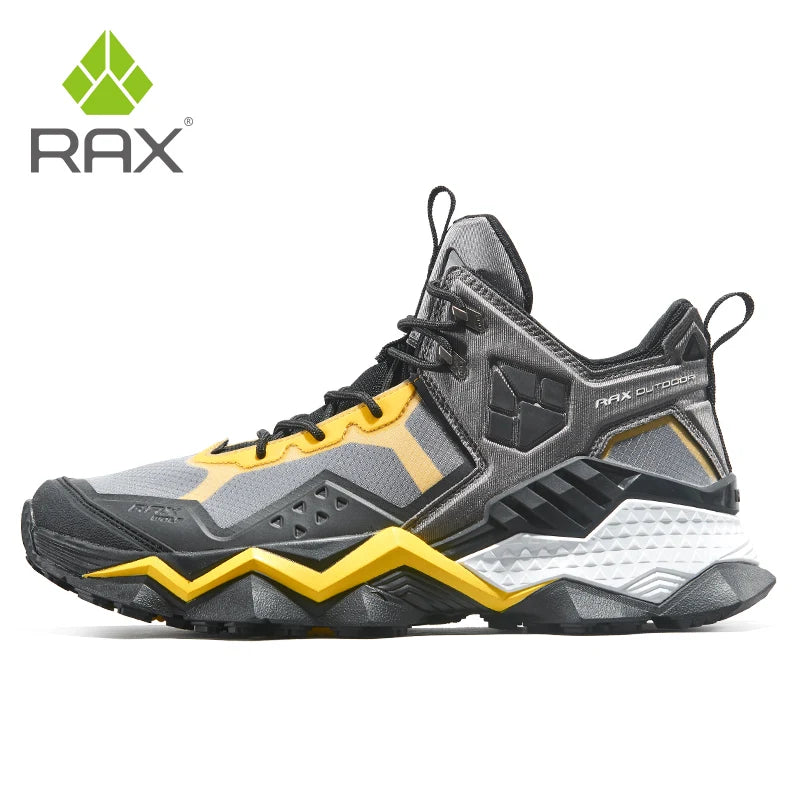 Rax Men  Waterproof Hiking Shoes Breathable Hiking Boots Outdoor Trekking Boots Sports Sneakers Tactical Shoes