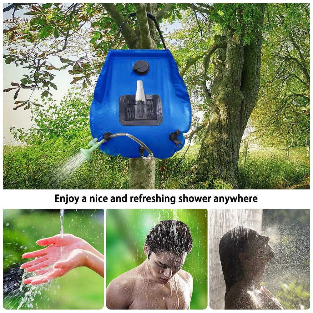 20L Outdoor Camping Shower Water Bag Solar Heating Portable Shower Camping Hiking Climbing Bath Equipment Ducha Portatil Camping