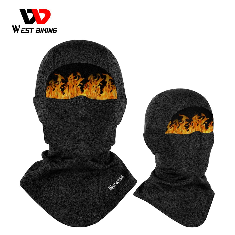 Winter Fleece Cycling Cap Hat Men Women Sport Scarf Balaclava Neck Warmer Windproof Ski Bicycle Motocycle Running Headwear