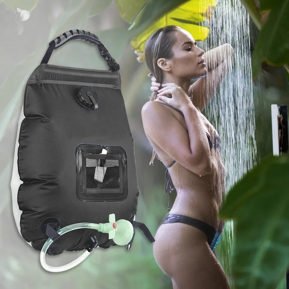 20L Outdoor Camping Shower Water Bag Solar Heating Portable Shower Camping Hiking Climbing Bath Equipment Ducha Portatil Camping