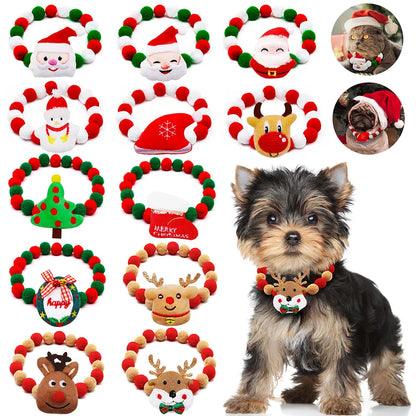 1PC Christmas Decorate Creative Pet Bowtie Dog Bow Tie Puppy Bow Ties Red Collar Dog for Small Dogs Supplies Pet Accessories